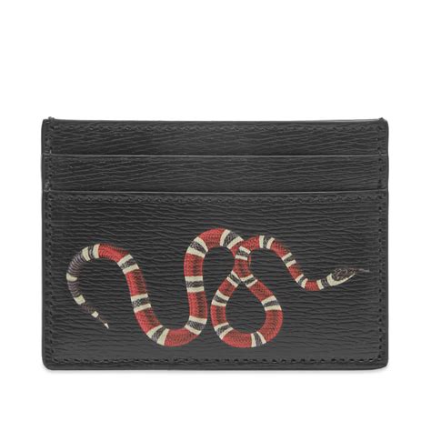 gucci cardholder snake black supreme